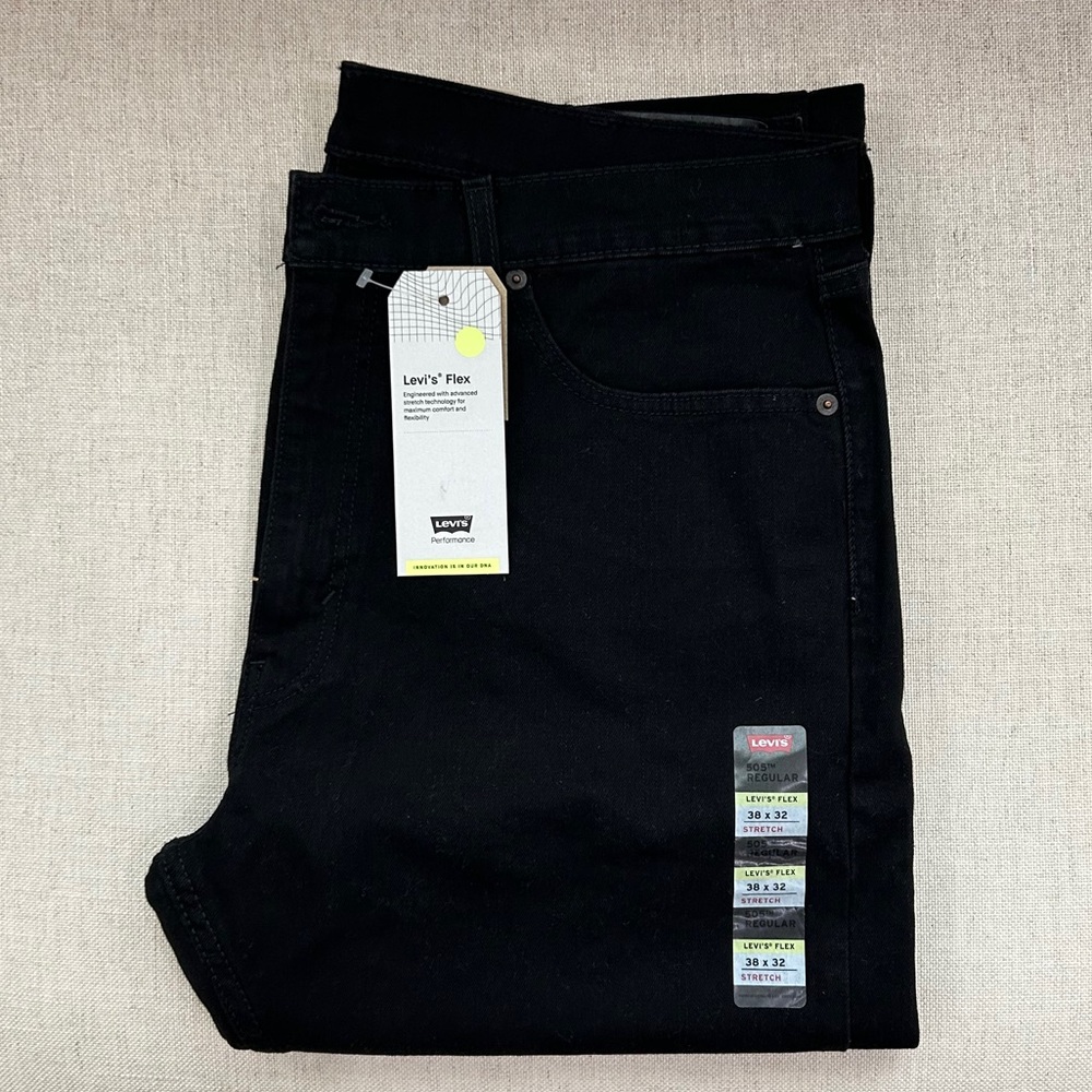 NWT LEVI’S Flex 505 Regular Stretch 38x32
